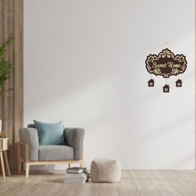 Sweet Home Mdf Wall Hanging Home, Living, Hall, Bedroom &Office Decoration Wall Hanging New Home Decor Stylish Artworks Wall Hanging Gift Items